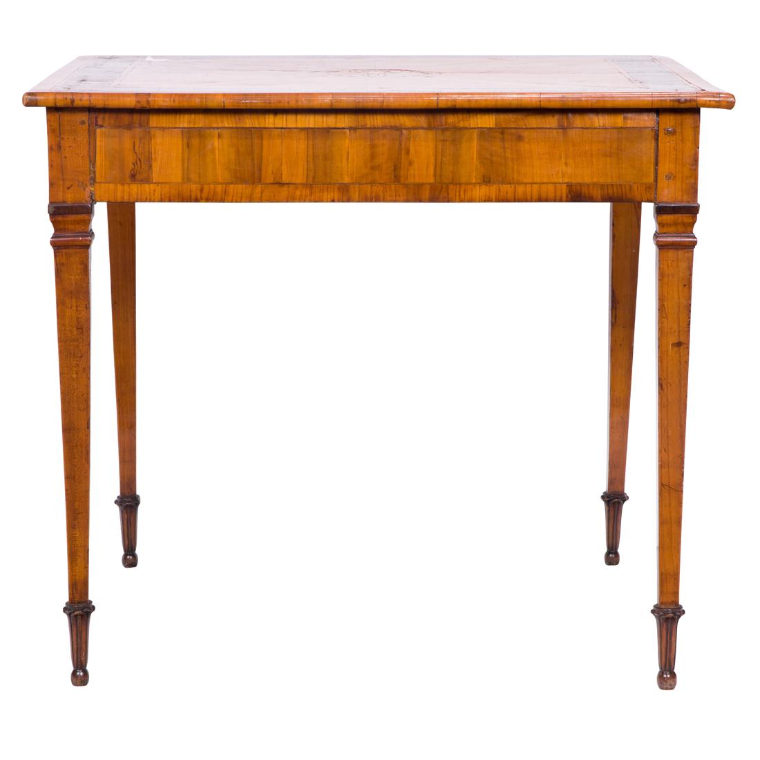 An Italian inlaid fruitwood table 18th century (1 of 3)
