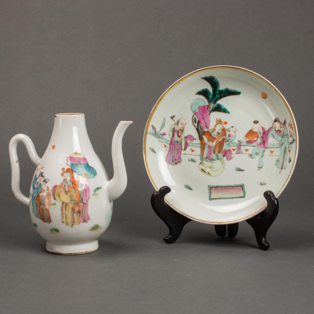 (lot of 2) Chinese famille rose wares (1 of 3)