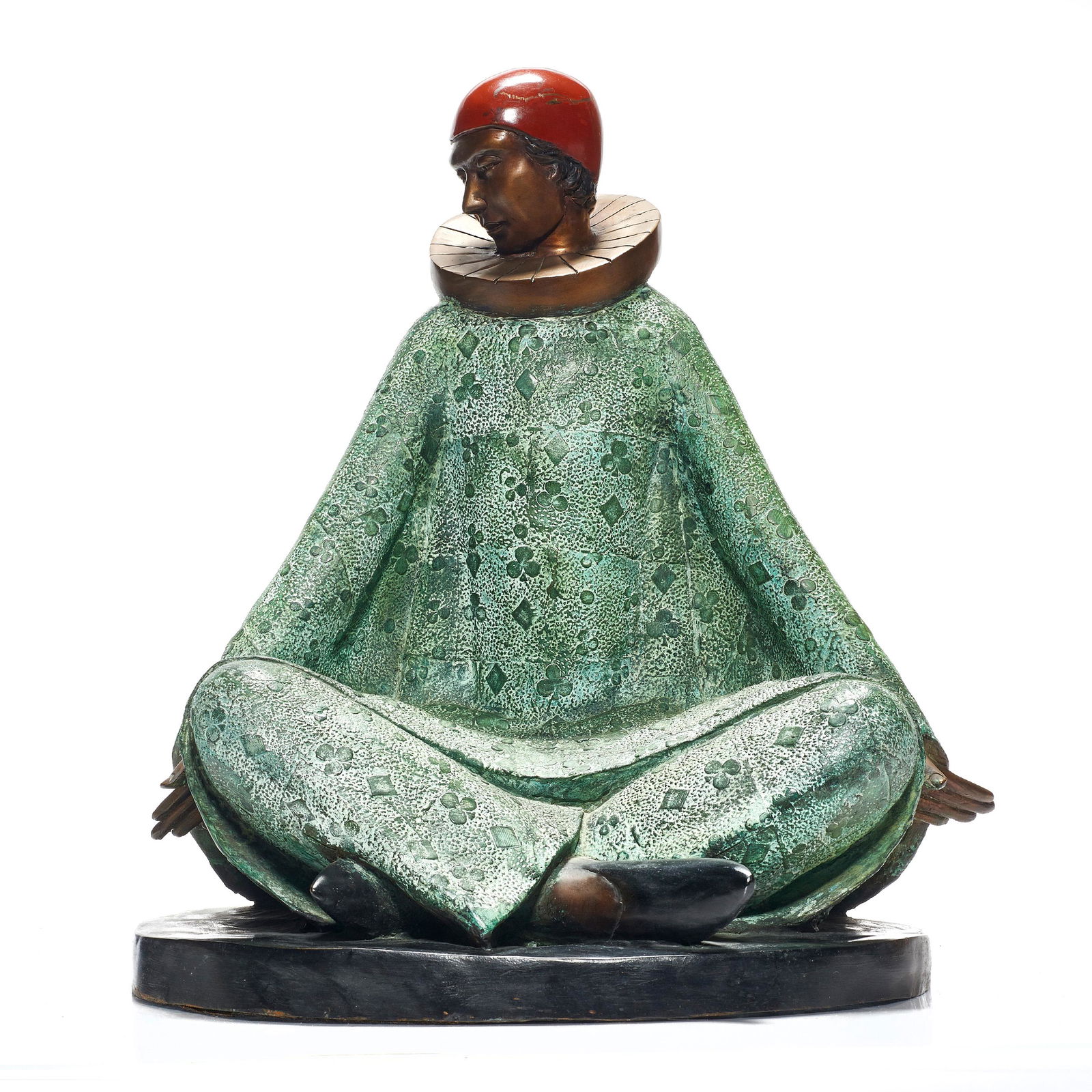 Sculpture, Seated Harlequin (1 of 4)