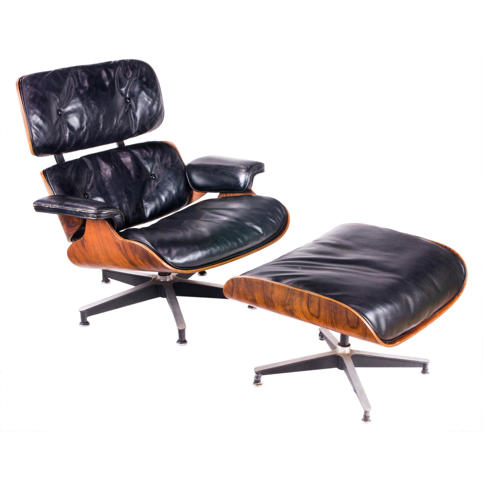Charles and Ray Eames, 670 and 671 lounge chair and ottoman (1 of 3)