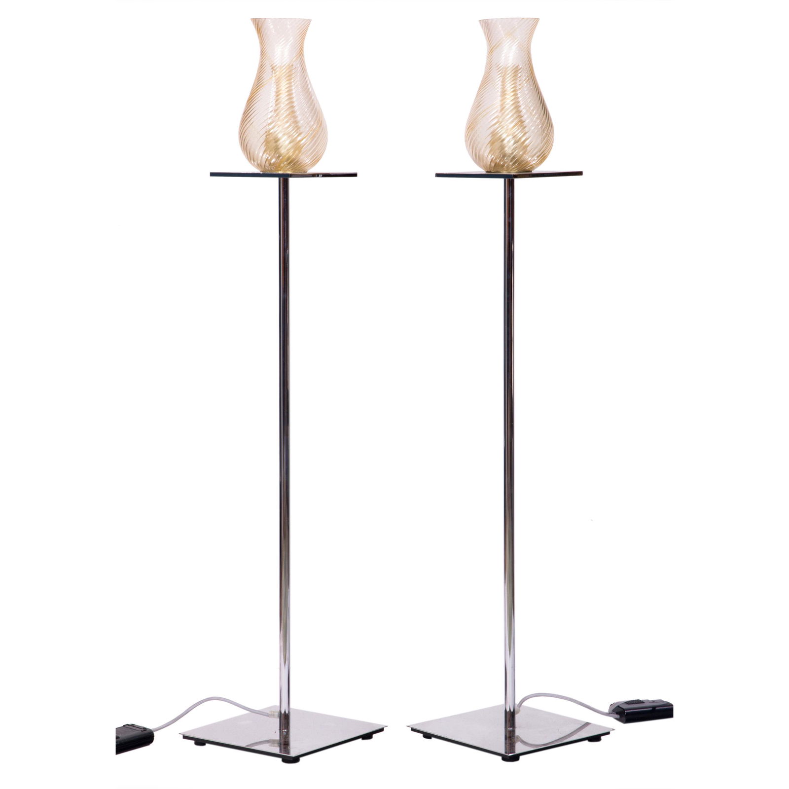Phillip Stark custom floor lamps, pair (1 of 2)