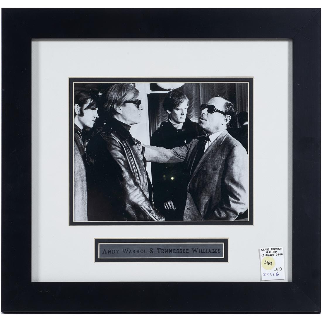 Framed photograph of Andy Warhol and Tennesee Williams (1 of 1)