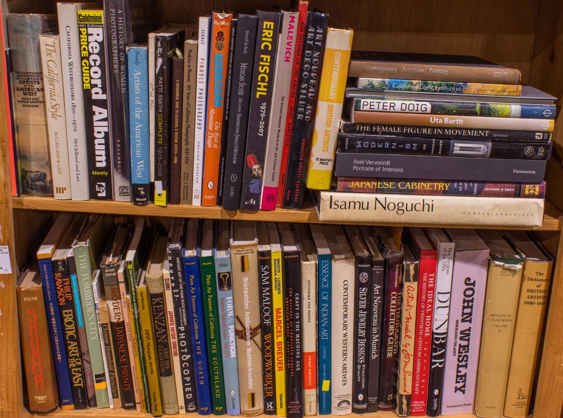 Two shelves of mostly art books on the American West (1 of 1)