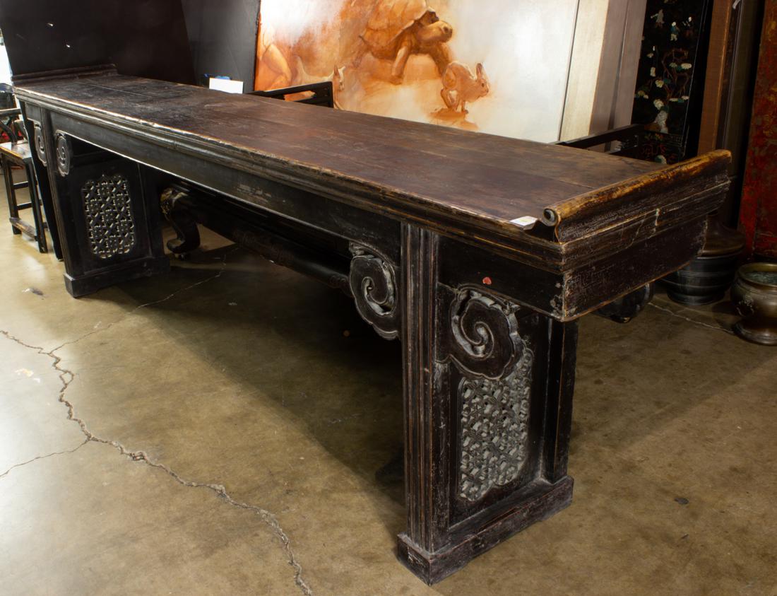 Massive Chinese lacquered wood altar table (1 of 1)