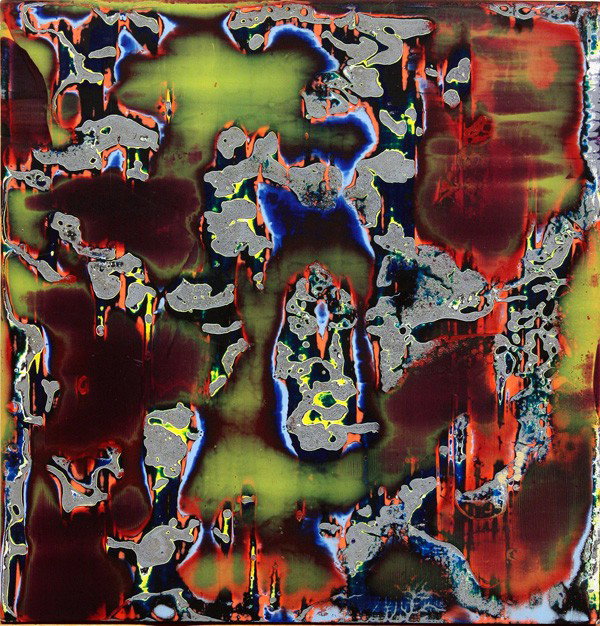 Painting, Adam Ross, Untitled: Unframed oil and acrylic on wood, Untitled, 1992, by Adam Ross (Californian, 20th Century), signed and dated ''Adam Ross, Feb 21, 1992'' verso, verall: 12''h x 12''w