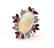 6467: Opal ruby diamond yellow gold ring - 2