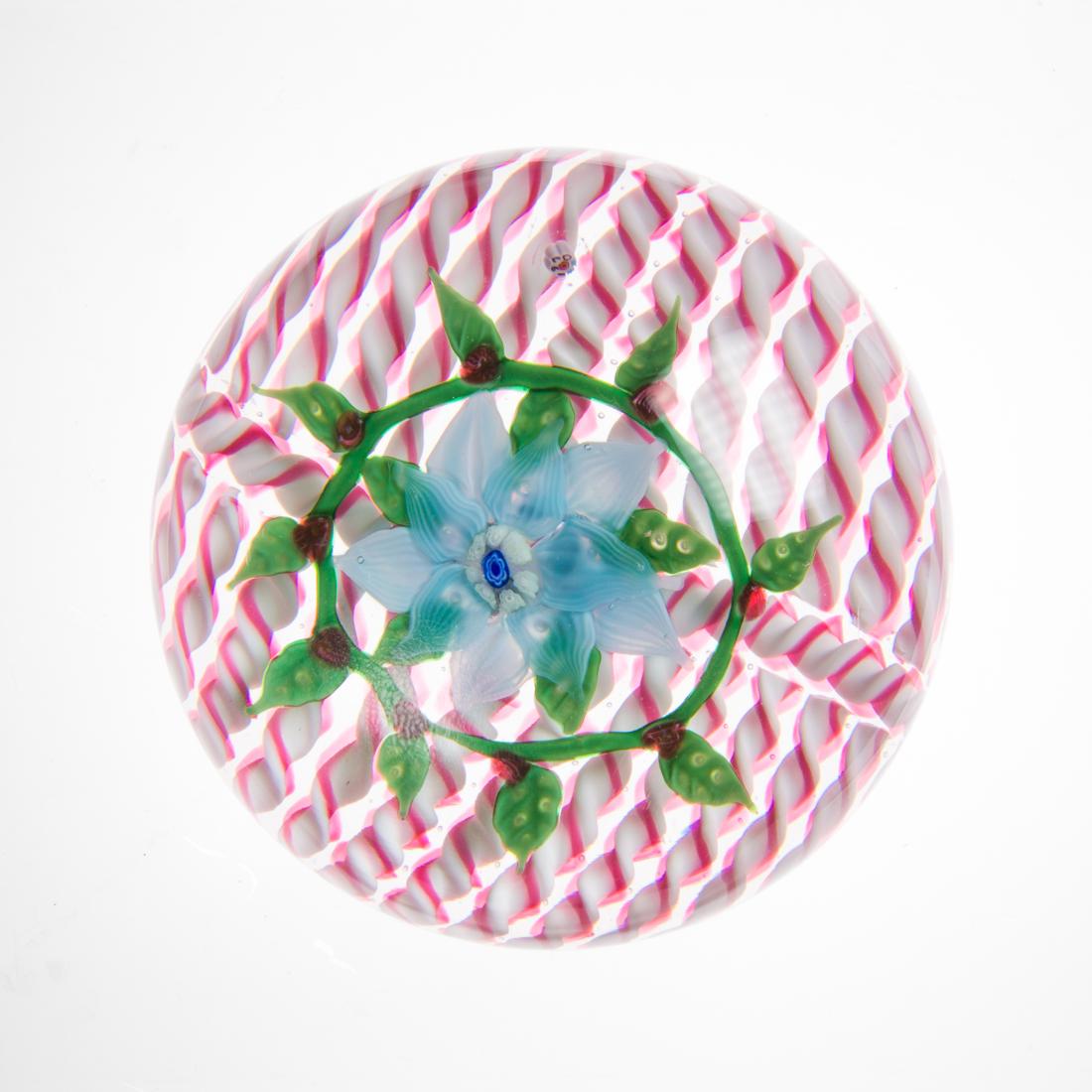 A Baccarat glass paperweight dated 1970 (1 of 2)