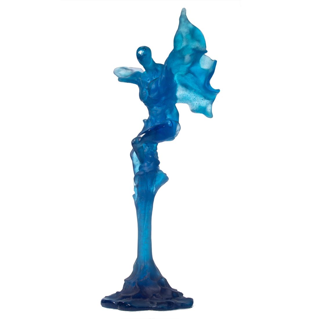A Daum pate de verre glass figure of Victoire designed by Claude Cehes (1 of 5)