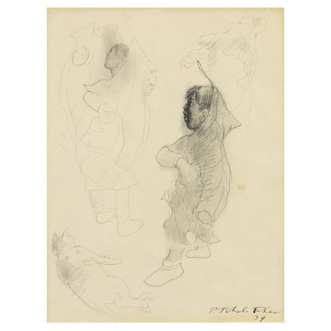 Drawing, Pavel Tchelitchew (1 of 5)