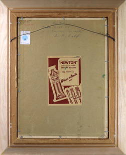 Painting, George Chann: George Chann (American/Chinese, 1913-1995), Portrait of Young Girl, oil on canvas board, signed lower right, overall (with frame): 21.5"h x 17"w