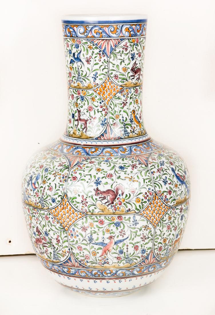 Portuguese glazed ceramic globular vase (1 of 1)