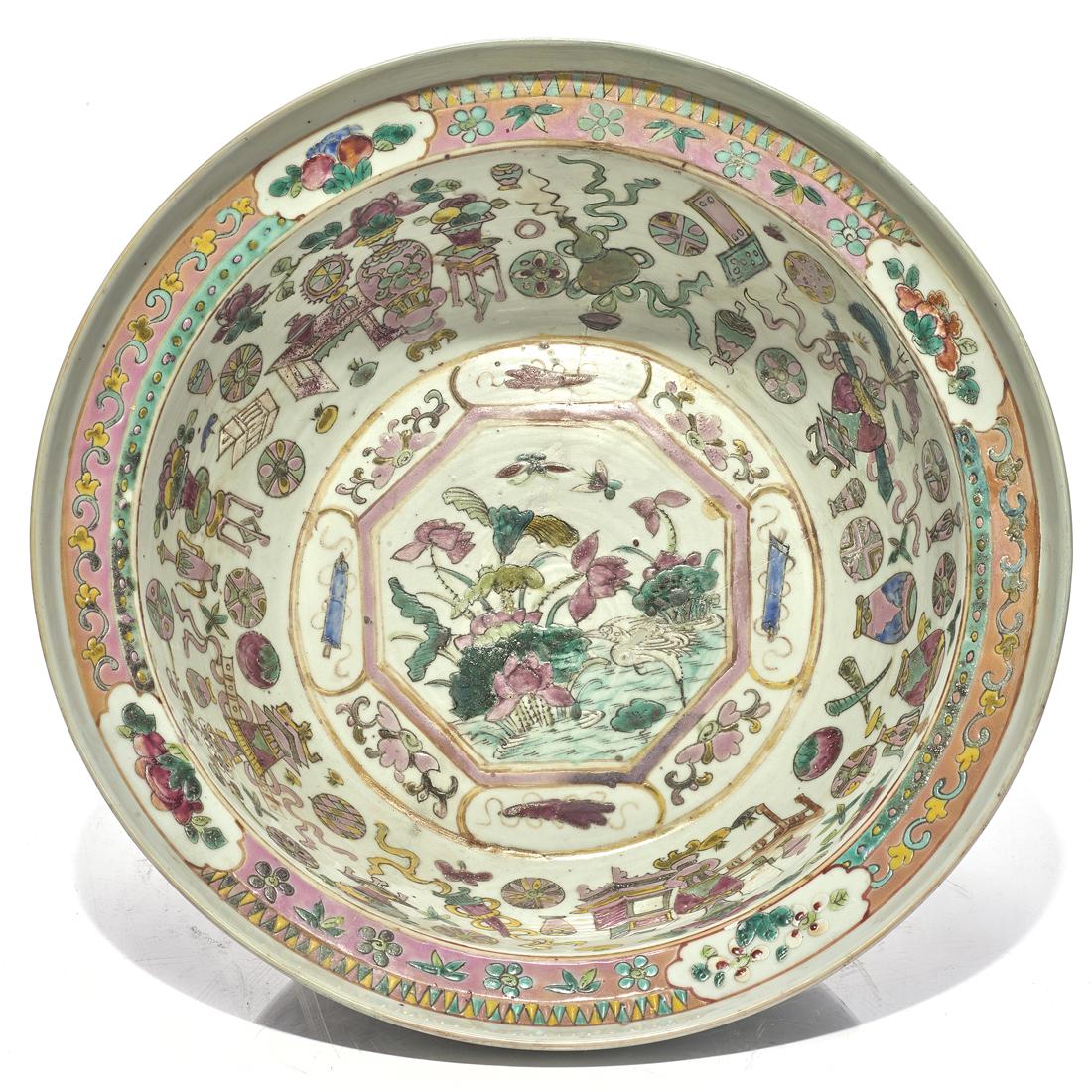 Chinese famille rose wash basin (1 of 1)