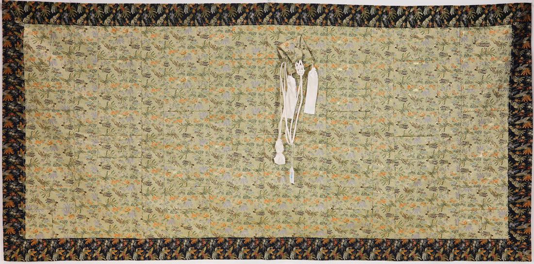 Japanese woven silk kesa robe, 44.5"h (1 of 1)