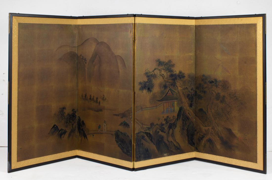 Japanese four-panel folding screen (1 of 1)