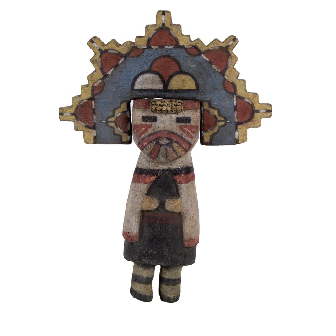 A Hopi Corn Maiden kachina having all of the important corn related symbols (1 of 6)