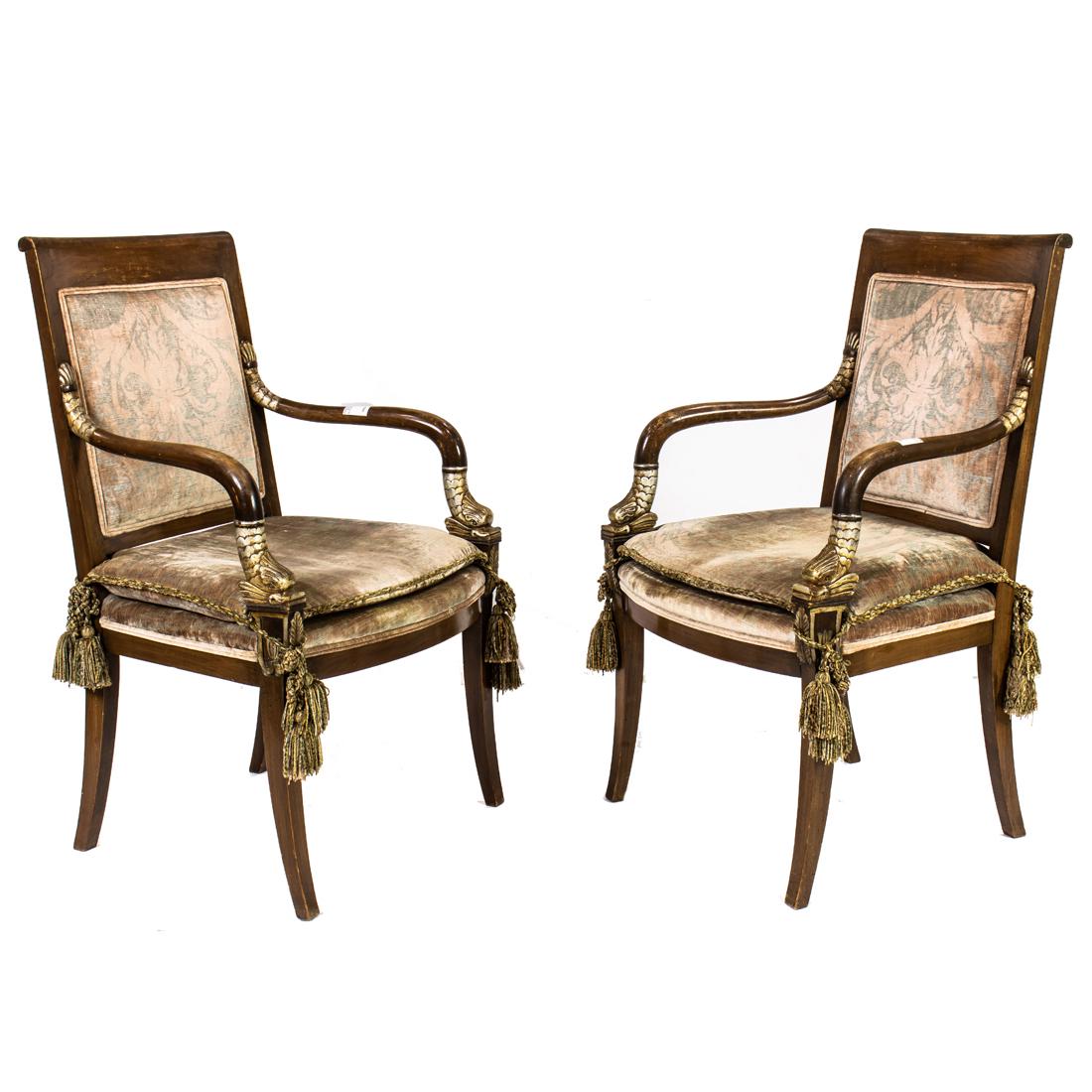 A pair of Regency style fauteuils (1 of 3)