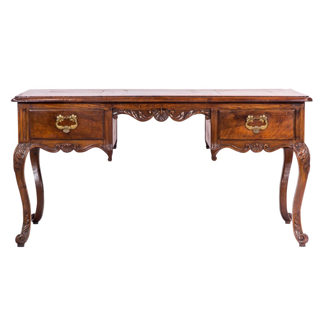 A Louis XV style fruitwood writing table (1 of 3)