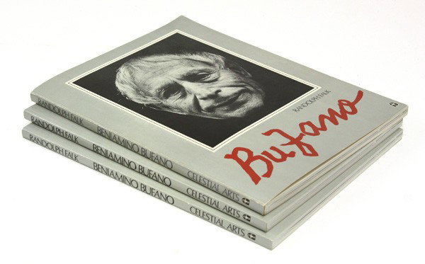 Books, signed Bufano, Falk: (Lot of 3) Books, ''Bufano,'' by Randolf Falf, one signed, dated (1977), and inscribed by Beniamino Bufano (Italian/Californian, 1898-1970)