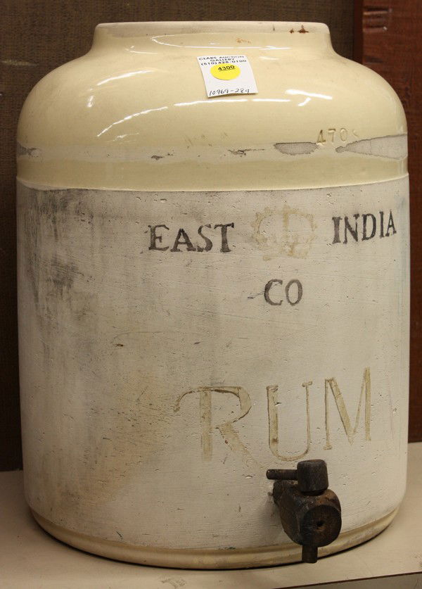 Vintage rum cooler: Vintage rum cooler by Corona Stoneware for the East India Company