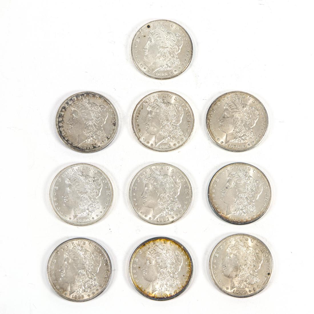 (Lot of 10) Morgan Dollars (1 of 2)