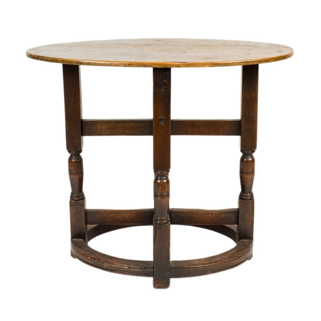 An English oak table in the Jacobean taste circa 1790 (1 of 3)