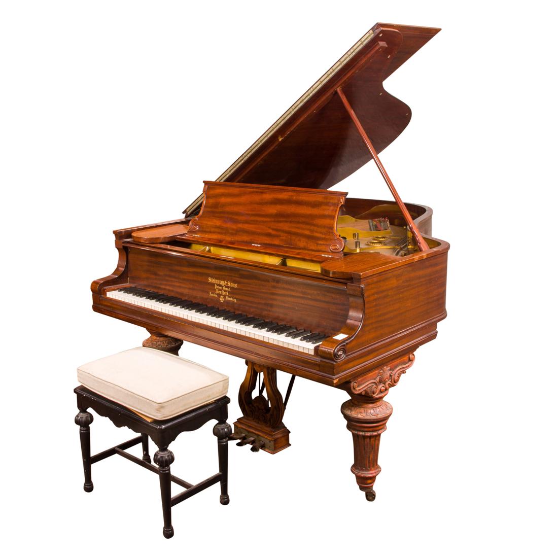 A Steinway & Sons New York Hamburg patent grand piano Model A 1904 (1 of 9)