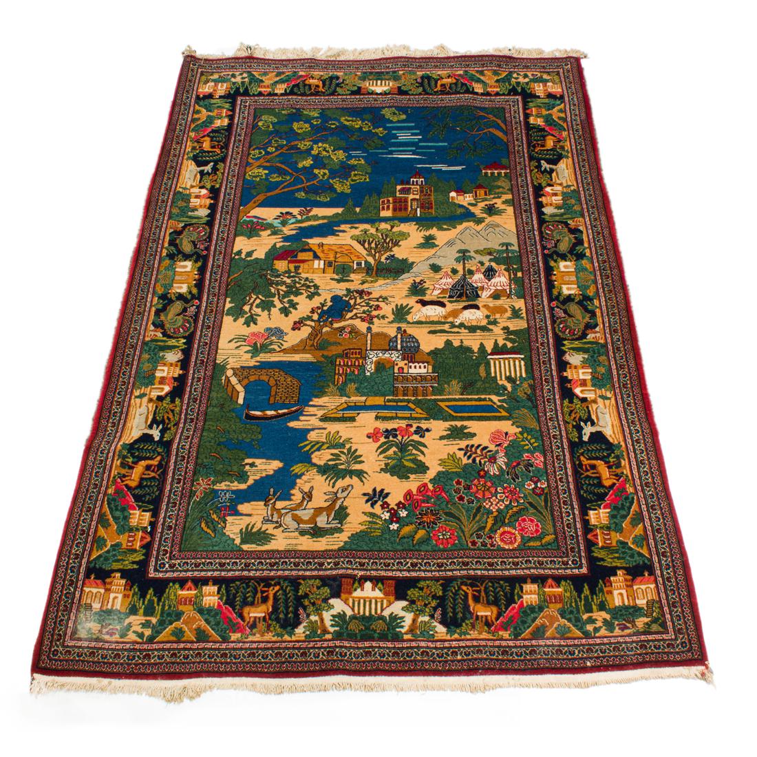 Persian pictorial carpet (1 of 4)