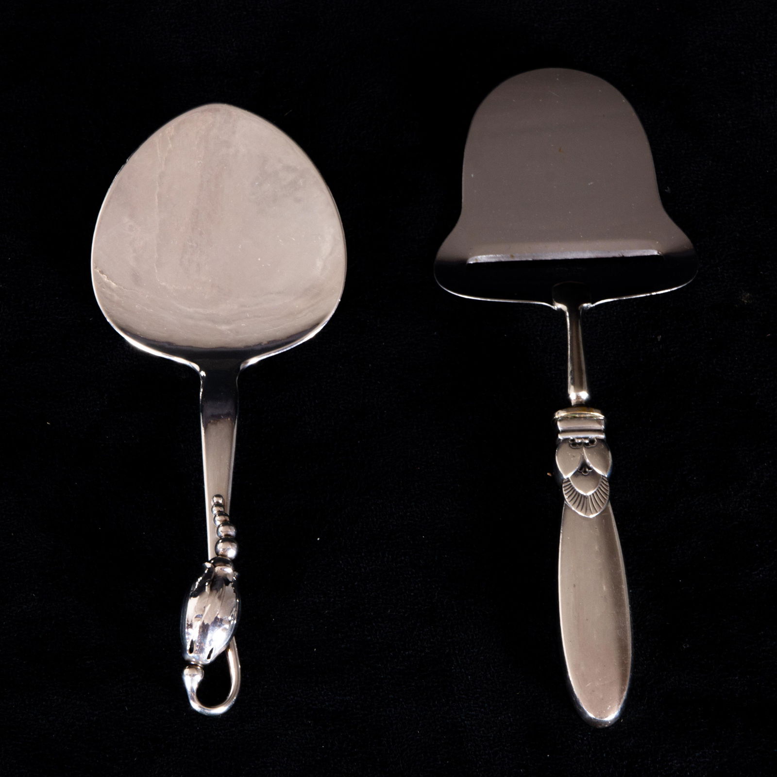 (Lot of 2) Danish Georg Jensen sterling serving pieces (1 of 2)