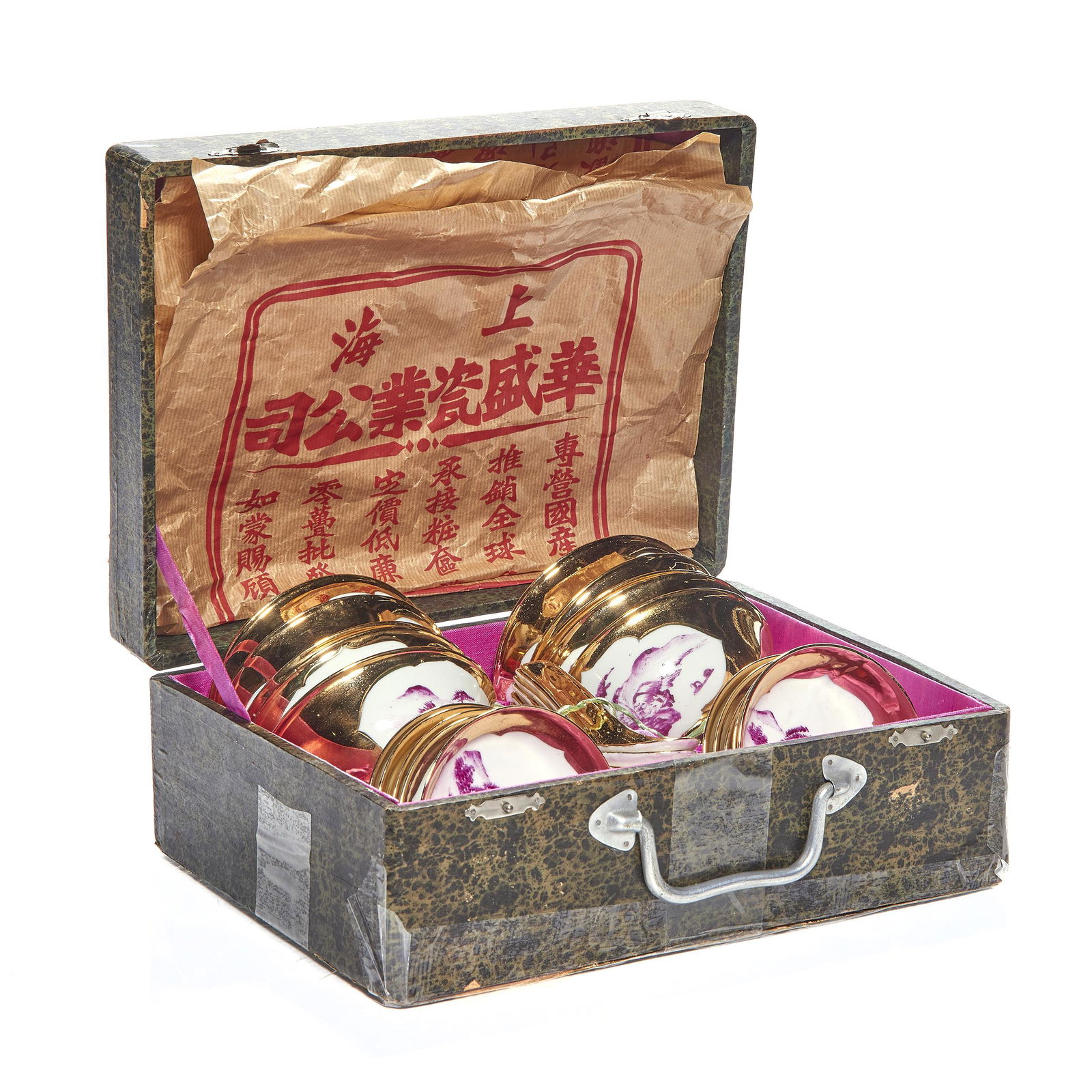 Set of Chinese famille rose dinner service for ten (1 of 1)