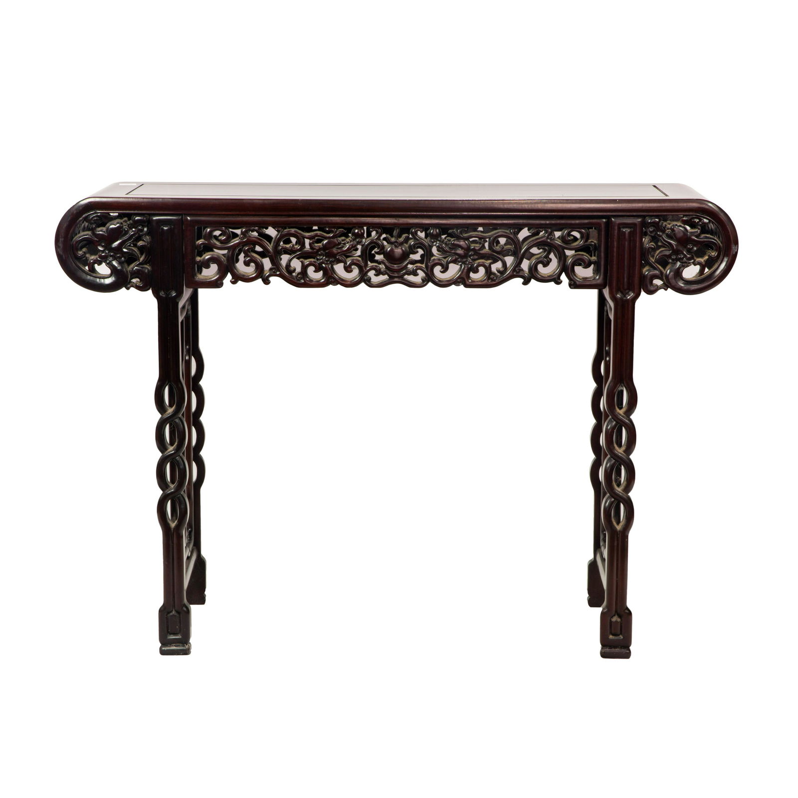 Chinese hardwood side table (1 of 3)