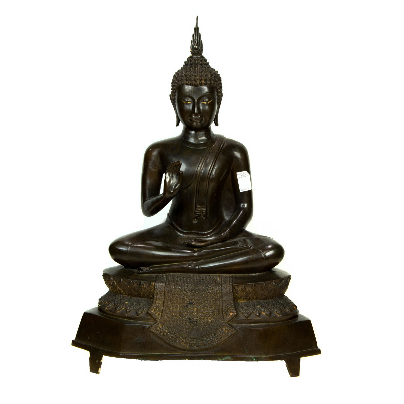 Large Southeast Asian bronze figure of Buddha (1 of 1)