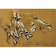 Gouache, LeRoy Neiman (1 of 5)