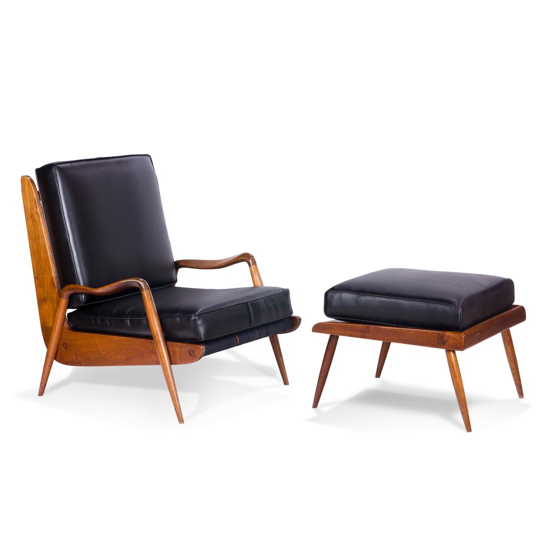 Phillip Lloyd Powell, New Hope Chair and Ottoman (1 of 4)