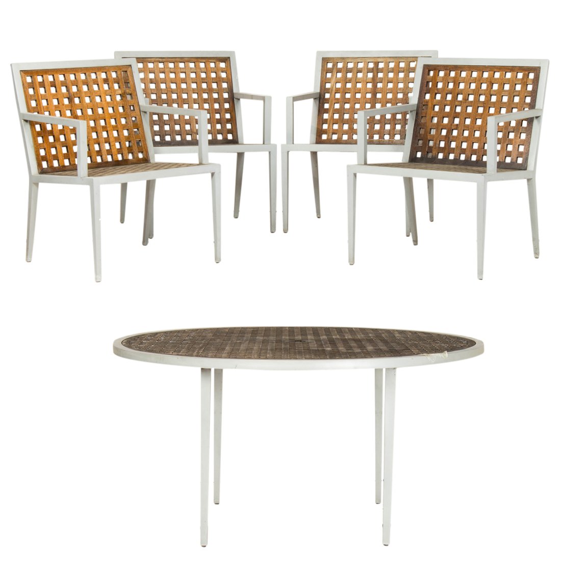 McGuire, Archetype patio furniture, suite of five (1 of 5)