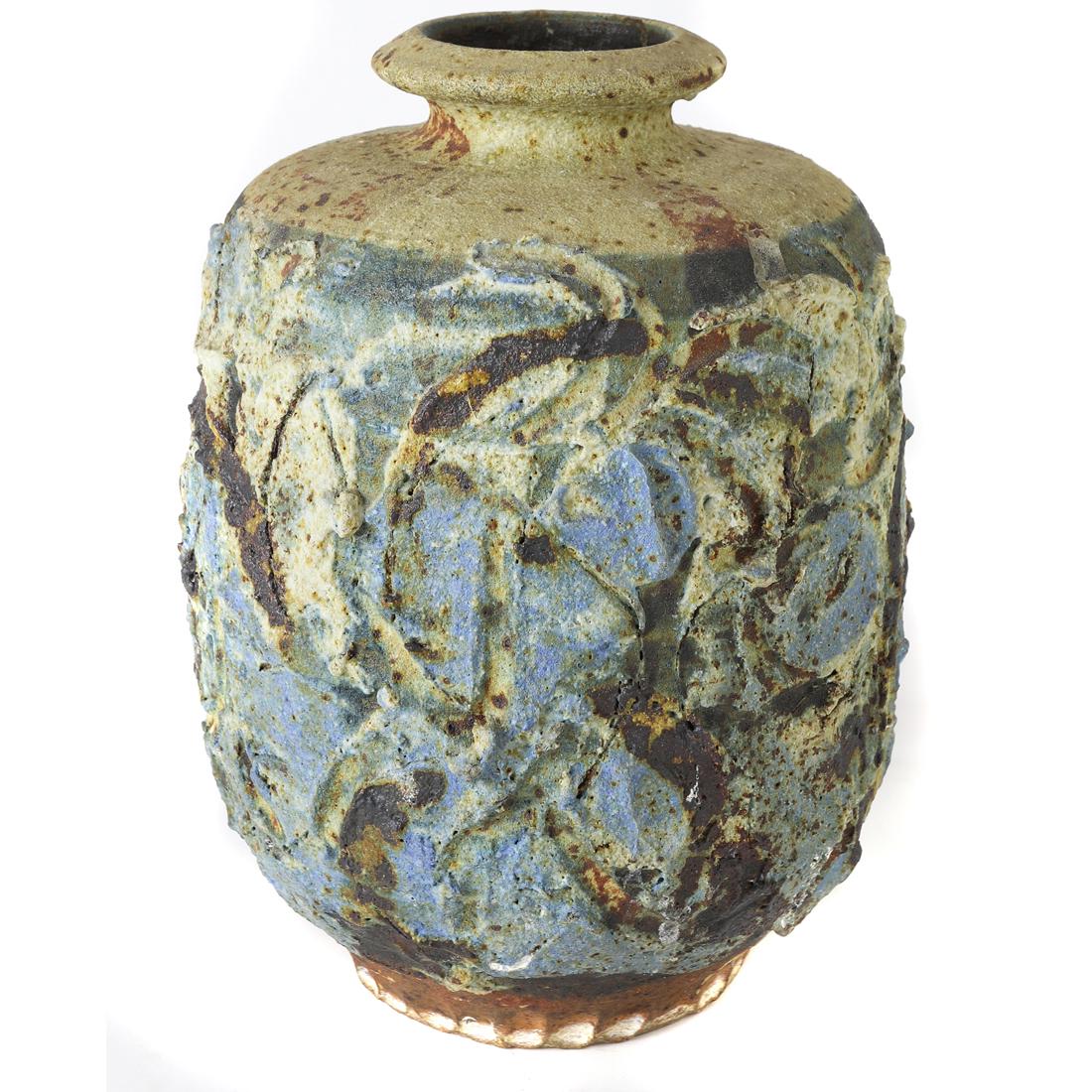 Sculpture, Robert Arneson: Robert Arneson (American, 1930-1992), Untitled (Vase), earthenware sculpture, signed beneath, edition 6/7, overall: 10.5"h x 7"w x 7"d
