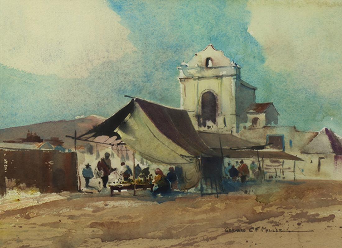 Watercolor, Gerhard C. F. Miller (1 of 5)