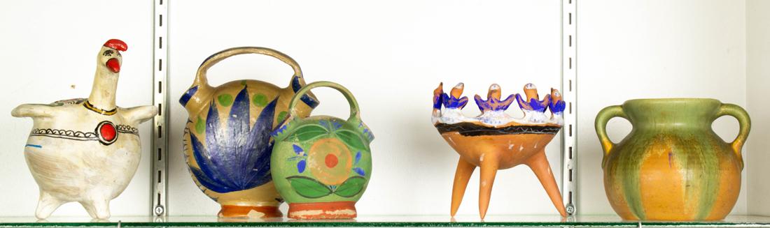 (Lot of 5) Mexican and other art pottery (1 of 1)