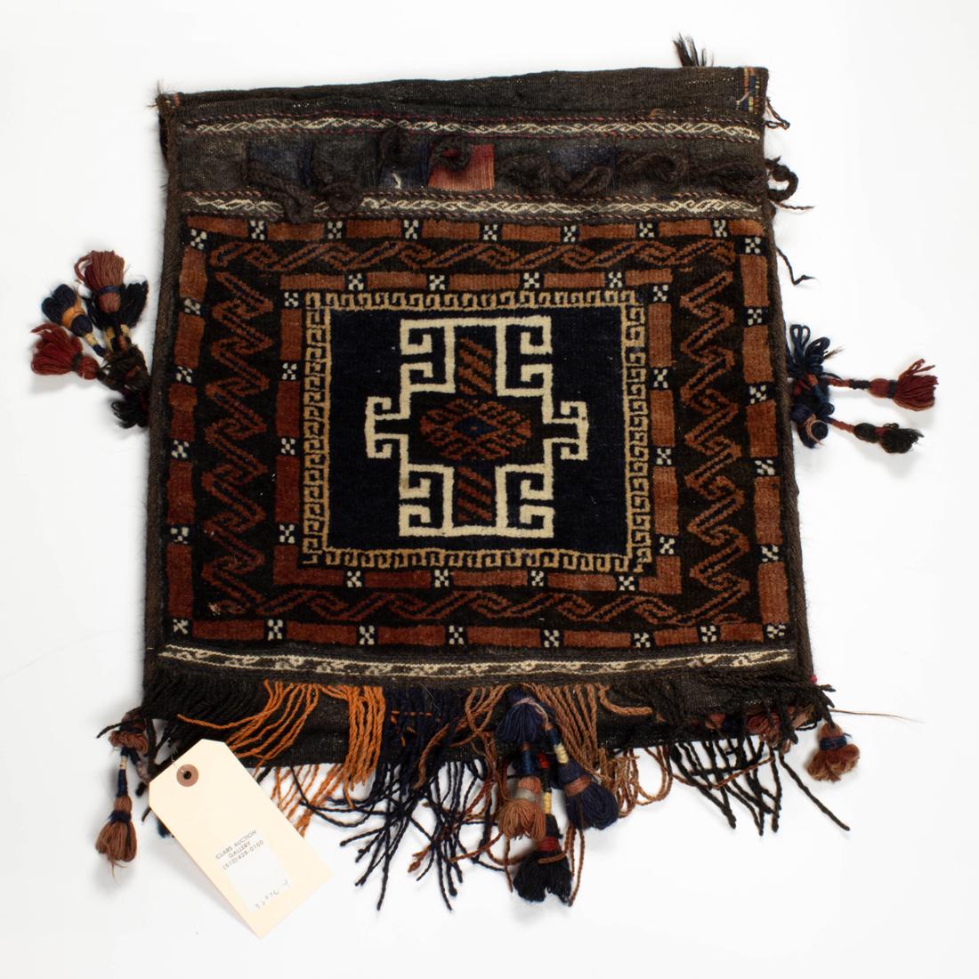 Persian Balouch saddle bag: Persian Balouch saddle bag, 1'5" x 3'2"