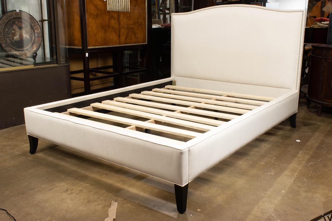 Crate & Barrel upholstered bed frame (1 of 1)