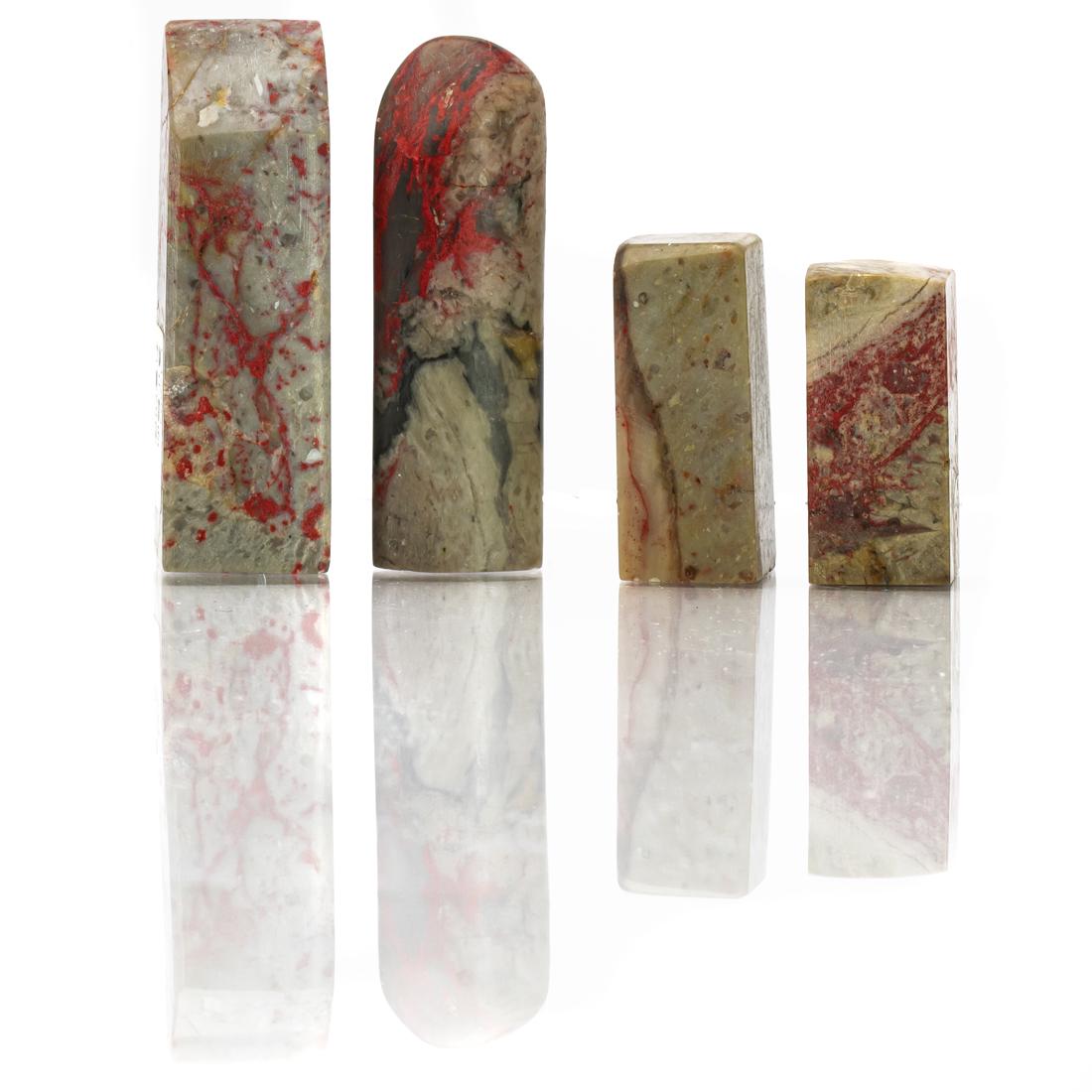 (lot of 4) Chinese soapstone seals (1 of 1)