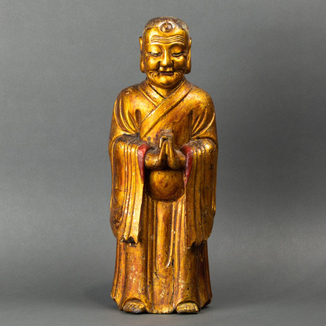 Chinese gilt lacquered figure (1 of 1)
