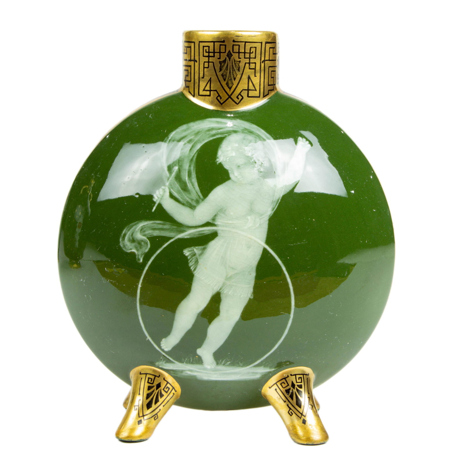 A Moor Brothers pate-sur-pate pilgrim flask (1 of 3)