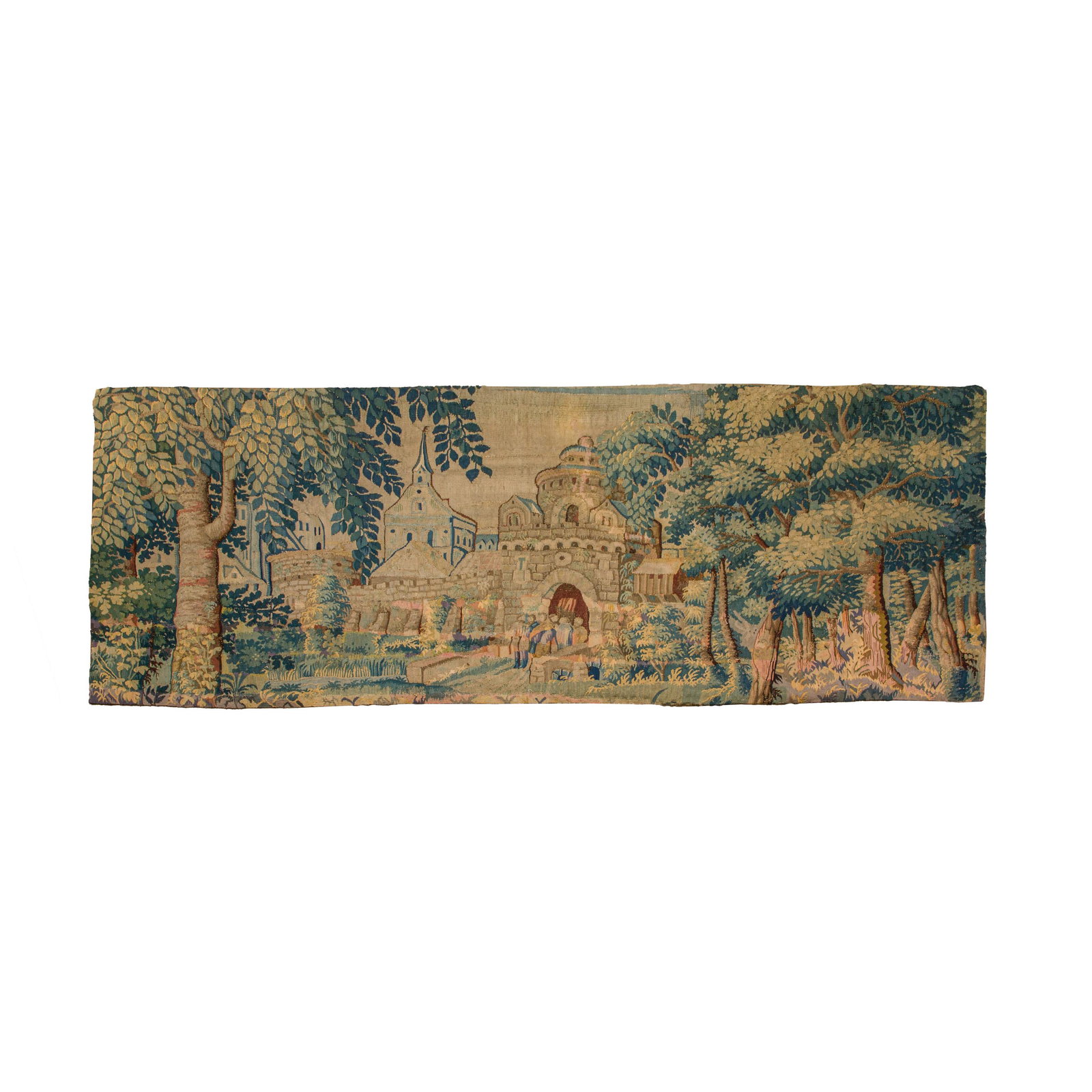 A Flemish Baroque tapestry fragment, 17th/18th century (1 of 2)