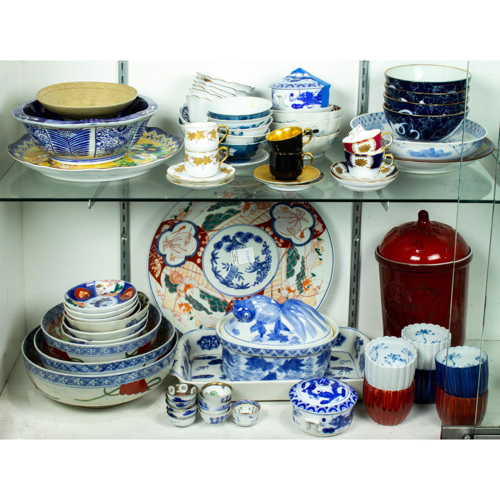 Two shelves of Asian porcelain (1 of 1)