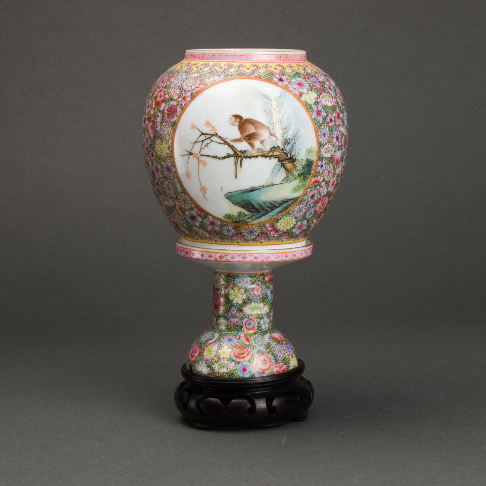 Chinese famille rose lantern (1 of 2)