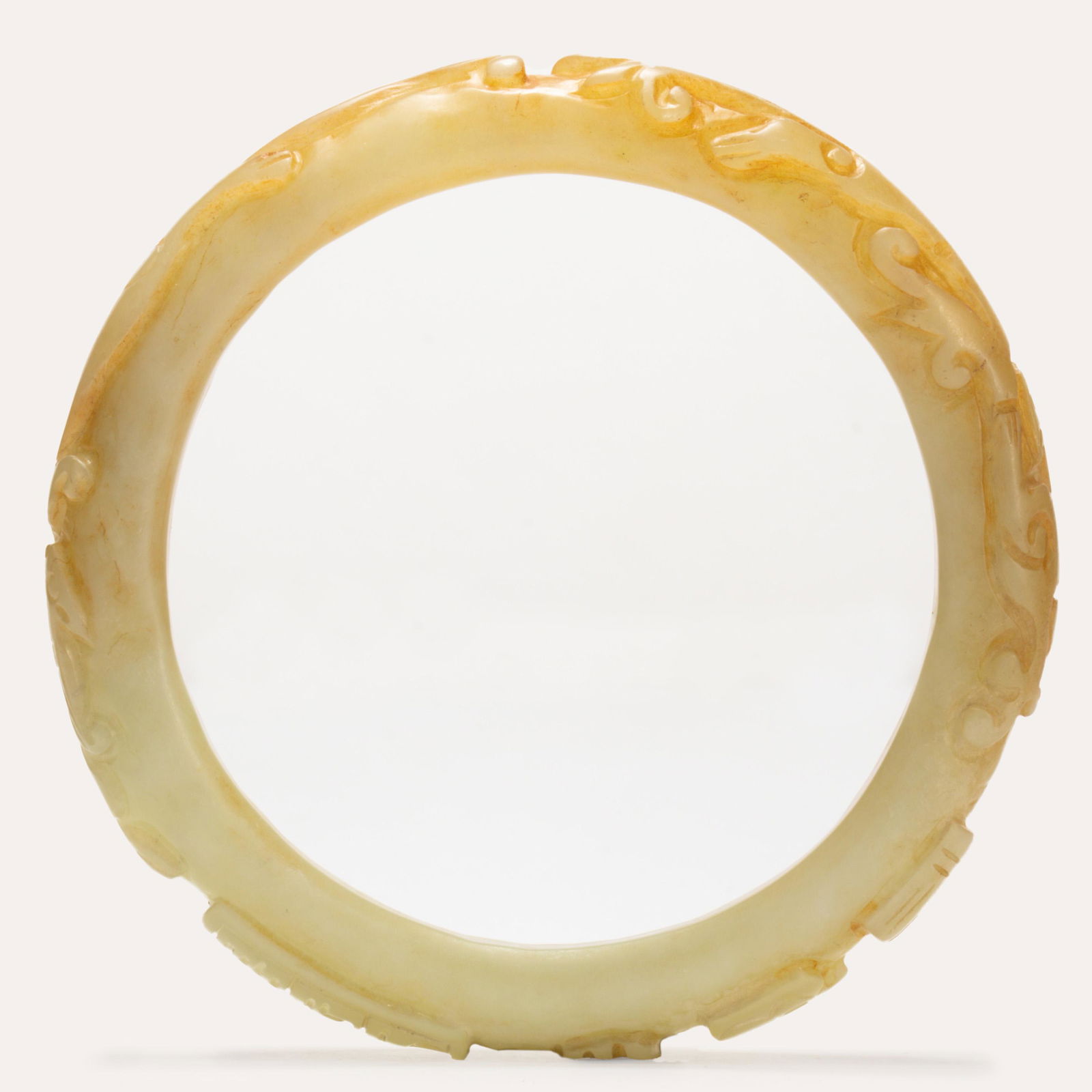 Chinese russet jade bangle (1 of 2)