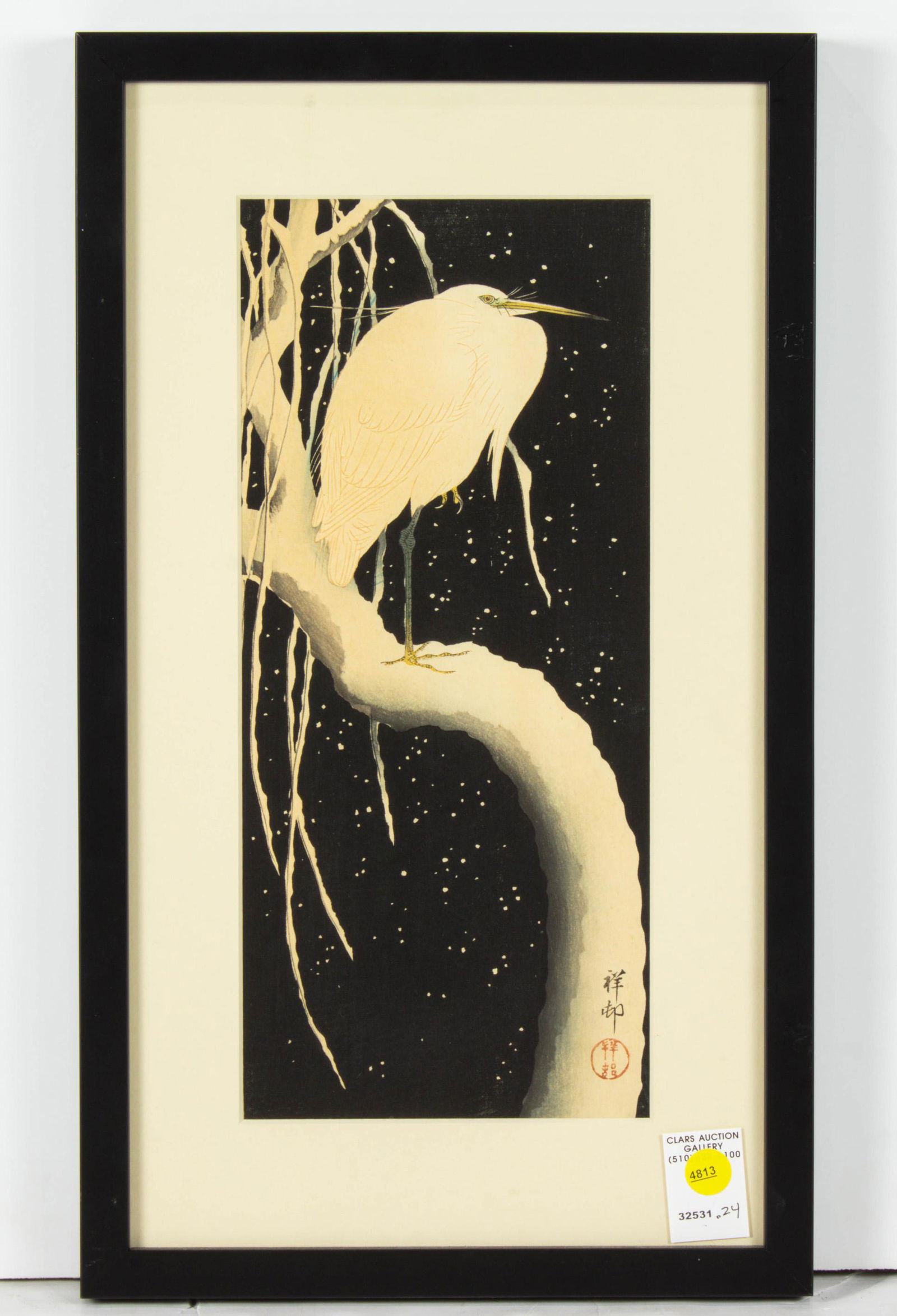 After Shoson - Egret in Snow (1 of 1)