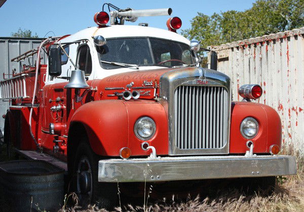 1955: 1958 Mack firetruck