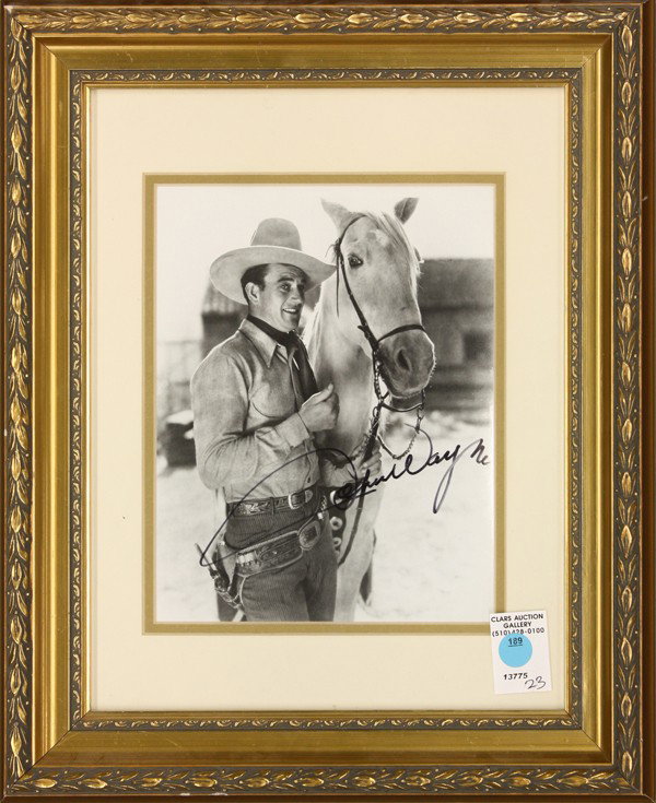 John Wayne signed photograph: Framed John Wayne signed photograph, 17.5''h x 14.5''w