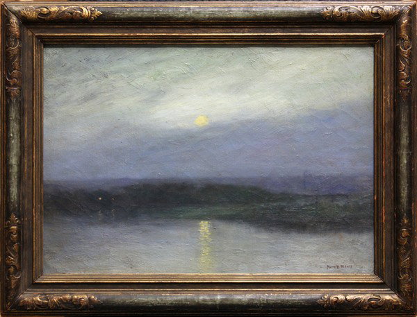 Painting, In the manner of Hermann Struck, Morning: Framed oil on canvas, Morning Sun, 1927, in the manner of Hermann Struck (Californian/German, 1876-1944), bears signature ''Kuno H. Struck'' lower right, inscribed verso, overall: 19''h x 24''w